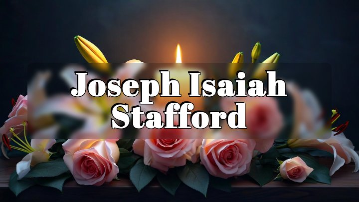 Joseph Isaiah Stafford, Phenix City, Alabama