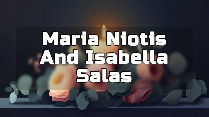 Maria Niotis and Isabella Salas, Cranford, New Jersey